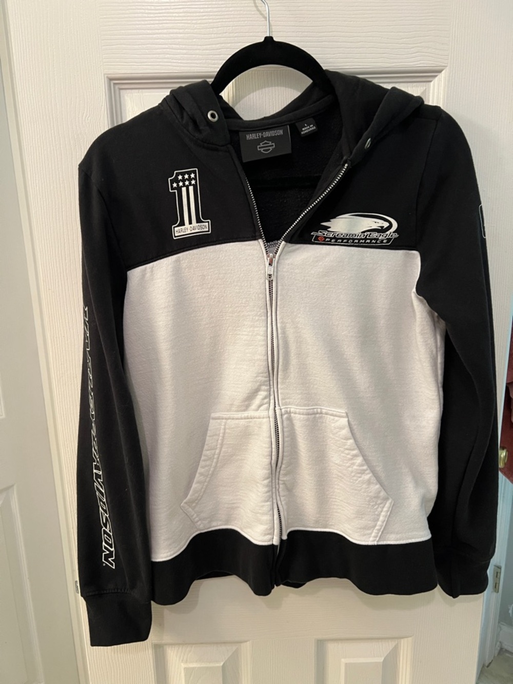 Harley-Davidson Black & White Kids Zip-Up Hoodie